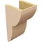 Ekena Millwork 7"W x 7"D x 14"H Wide Crestline Rough Cedar Woodgrain TimberThane Corbel, Primed Tan CORUR07X07X14CRERCPR - alternate 2